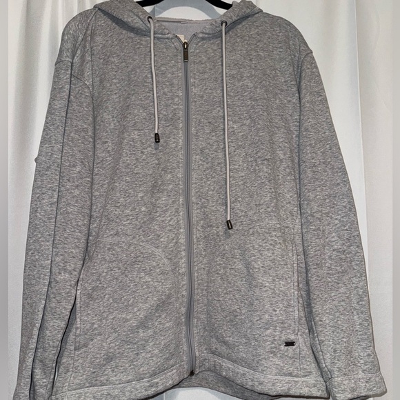 UGG Men's Heather Gray Zip-Up Sweater - Picture 1 of 4